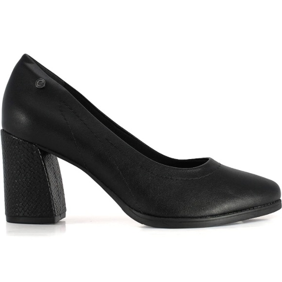 Comfort Flex Women’s Angela Pumps Black Block Heel Shoes Size 10 - Picture 3 of 14